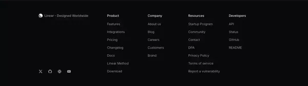 Linear Plan – Set the product direction - Landing design inspiration