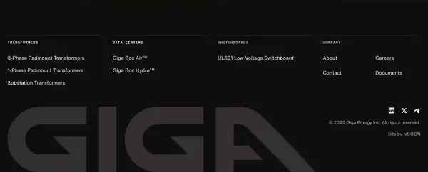 Giga Energy - Landing design inspiration
