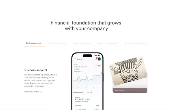 Zazu | Banking for the ambitious - Landing design inspiration