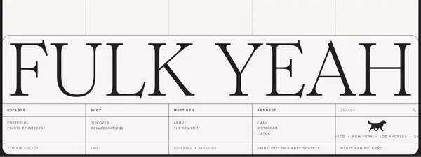 Home | Ken Fulk - Ecommerce design inspiration