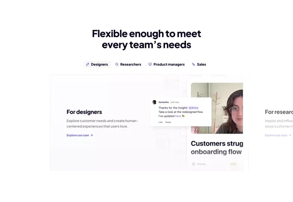 Customer Insights Hub — Dovetail - Landing design inspiration