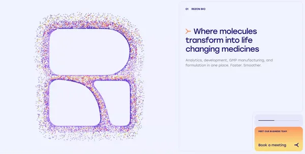 Rezon Bio: Where Dedication Delivers Excellence - Landing design inspiration