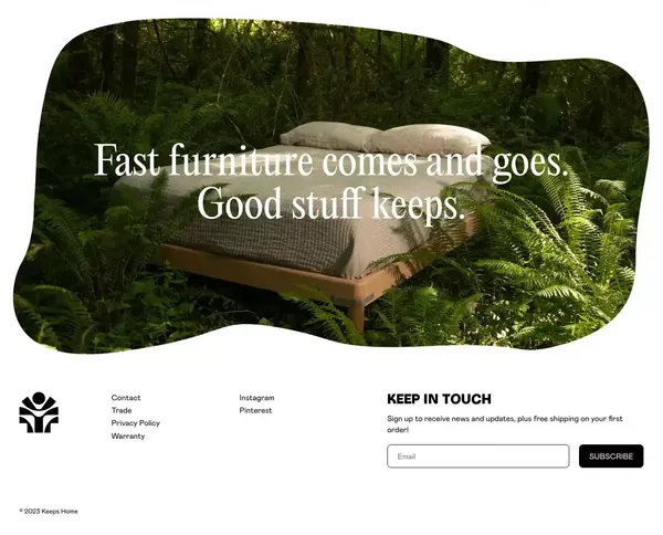 Keeps Home – Solid oak furniture for modern dwellers. - Landing design inspiration