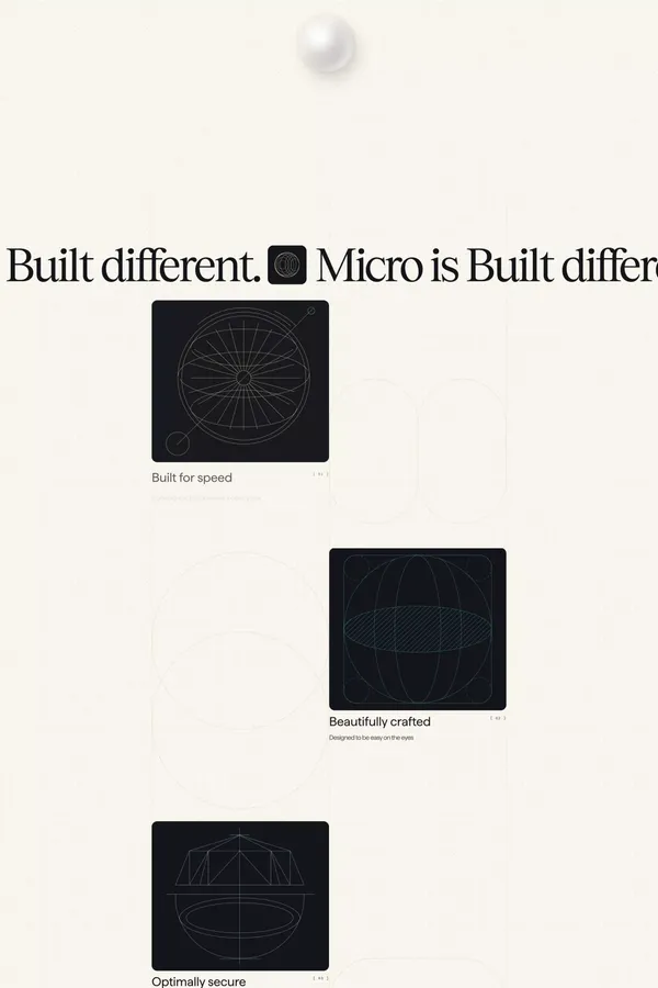 Micro - Landing design inspiration
