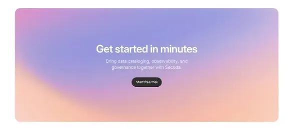 Secoda - The AI platform for data and analytics - Landing design inspiration