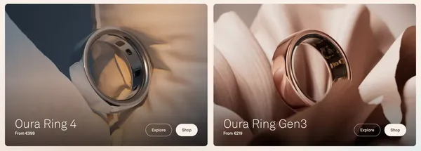 Oura Ring. Smart Ring for Fitness, Stress, Sleep & Health. - Landing design inspiration