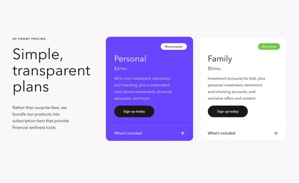 Acorns - Invest, Earn, Grow, Spend, Later | Acorns | Acorns - Landing design inspiration