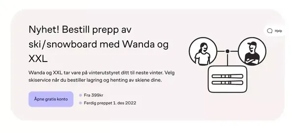 Henter, lagrer, tar vare på og returner tingene dine  - Wanda - Landing design inspiration