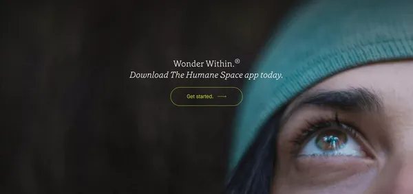 The Humane Space - Unlock the power of curiosity and awe. - Landing design inspiration