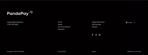 PandaPay: Transparent and Caring Payment Solutions - Landing design inspiration