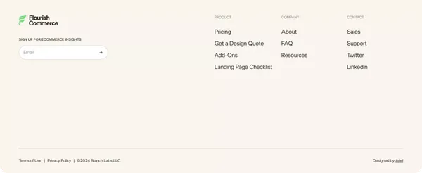 Flourish Commerce - Website optimization for top-performing eCommerce brands - Landing design inspiration