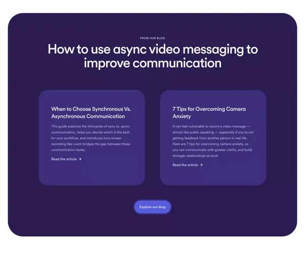 Free screen recorder for Mac and PC | Loom - Landing design inspiration
