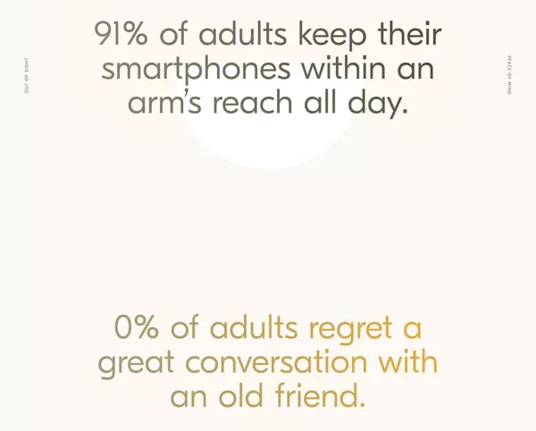 Aro  |  A little less phone. Way more life. - Landing design inspiration