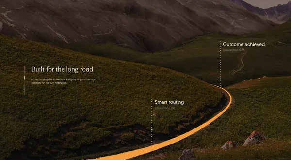 Solidroad - Precision AI QA & Coaching for CX Teams - Landing design inspiration