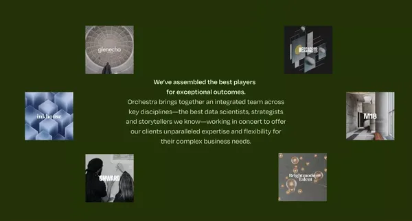 Communications for the New Media Landscape | Orchestra - Landing design inspiration