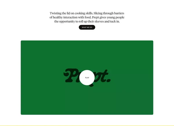 Prept | The foundation for satisfying food futures. - Landing design inspiration