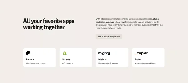 Kit (formerly ConvertKit): The Email-First OS for Purpose-Driven Creators - Landing design inspiration
