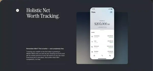 Titan - Track Your Wealth. Trade. Invest. - Landing design inspiration