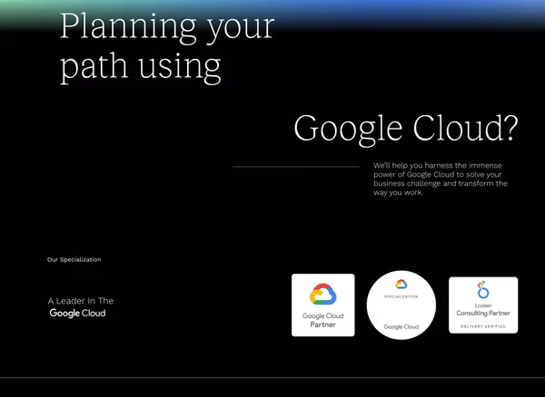 66degrees | Google Cloud Partner - Landing design inspiration