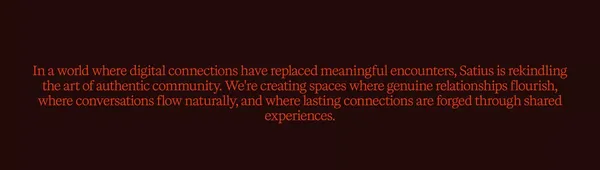 Satius – The Renaissance of Community - Landing design inspiration
