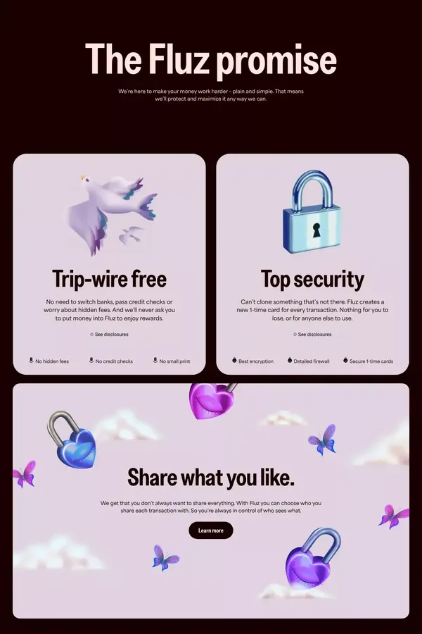 Fluz – Maximize Your Money - Landing design inspiration