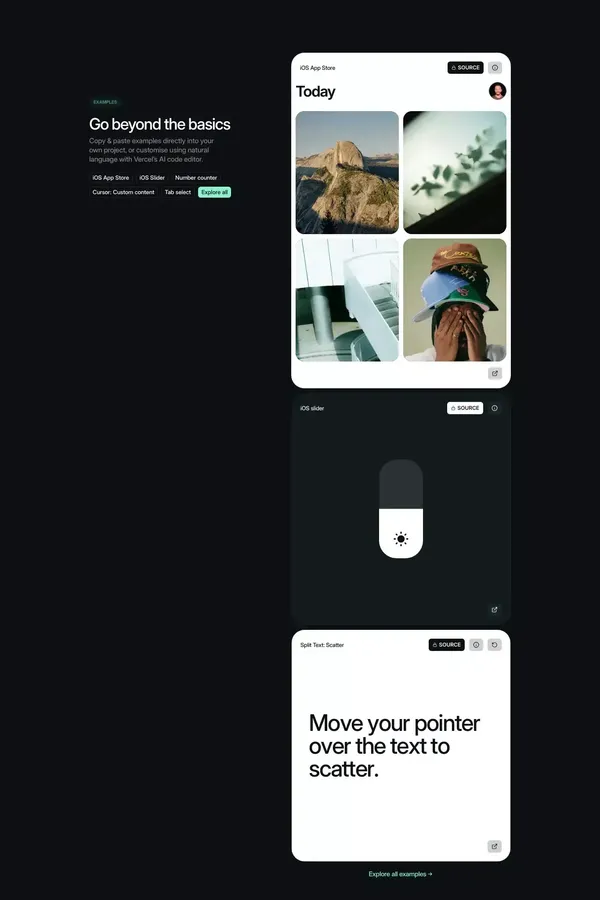 Motion+ — Level up your animations with the all-in membership - Landing design inspiration