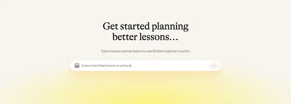 Bobbin - AI lesson planning for tutors | TutorCruncher - Landing design inspiration
