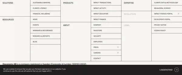 Doconomy - Landing design inspiration