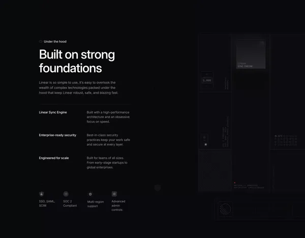 Linear – Plan and build products - Landing design inspiration