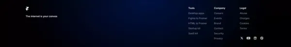 Framer - The internet is your canvas - Landing design inspiration