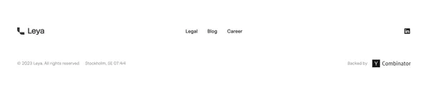 Leya | The future of legal work - Landing design inspiration