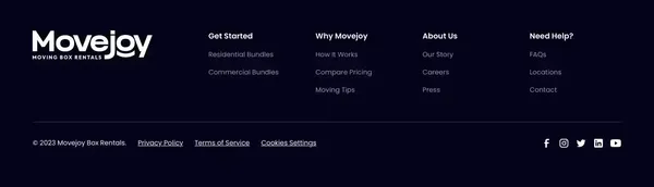 Movejoy | Rent Moving Boxes in Tampa & St. Pete and save money! - Landing design inspiration