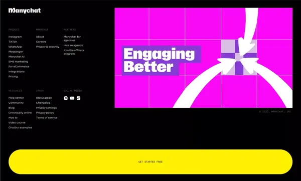 Chat Marketing Made Easy with Manychat - Landing design inspiration