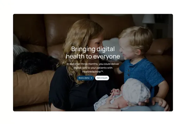Avegen - Digital Health Solutions | Remote Monitoring Healthcare Companies - Landing design inspiration