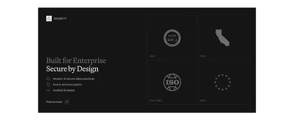 Rogo | Secure AI for Finance Professionals - Landing design inspiration