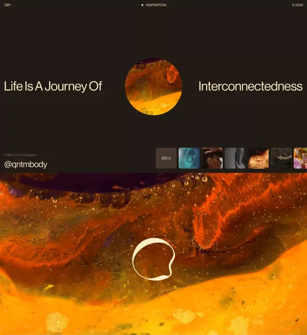 Quantum Body - A New Dimension of Wellness - Landing design inspiration