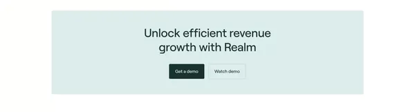 Realm: Win complex deals with Realm’s AI Solutions Engineer - Landing design inspiration