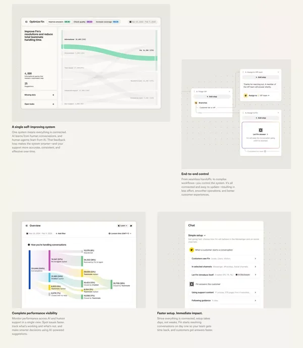 The #1 AI agent and next-gen Helpdesk for customer service - Landing design inspiration