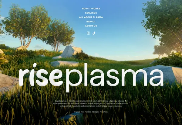 Rise Plasma | Earn More for Every Plasma Donation - Landing design inspiration