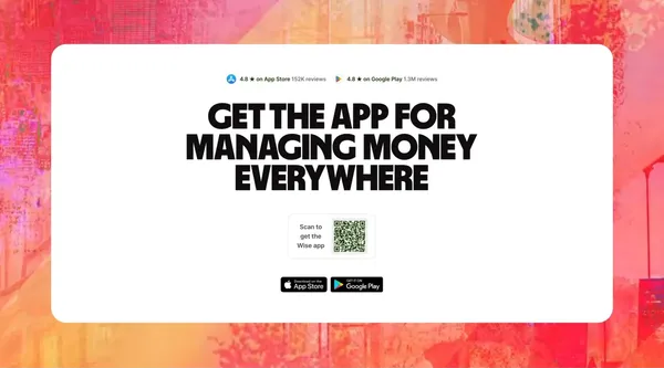 Wise: The international account | Money without borders | Wise Germany - Landing design inspiration