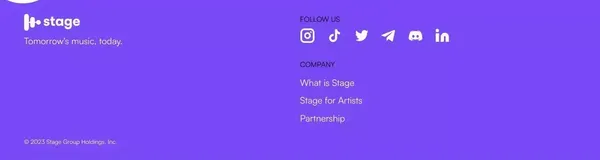 Stage - The world needs a Stage - Landing design inspiration