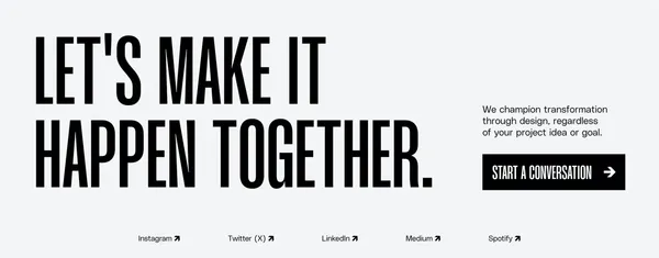 Check | Unconventional Design Company - Landing design inspiration