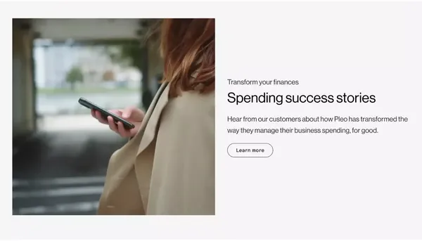 Smarter spending for your business - Pleo - Landing design inspiration