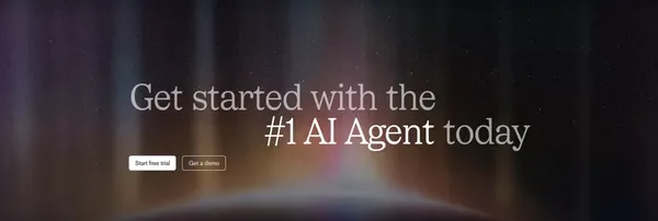 Fin. The #1 AI agent for customer service - Landing design inspiration