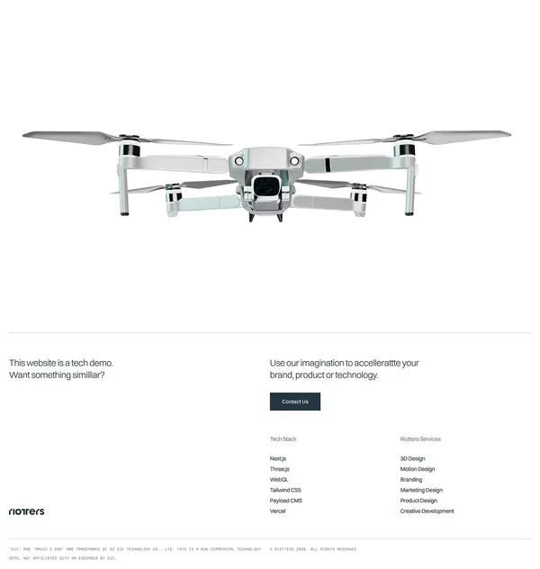 Aevion — autonomous LiDAR inspection drone - Landing design inspiration
