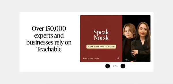 Teachable — Build & Sell Courses, Coaching,  Memberships & More - Landing design inspiration