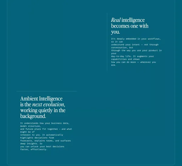 Runway AI: Ambient Intelligence for Informed Business Decisions - Landing design inspiration