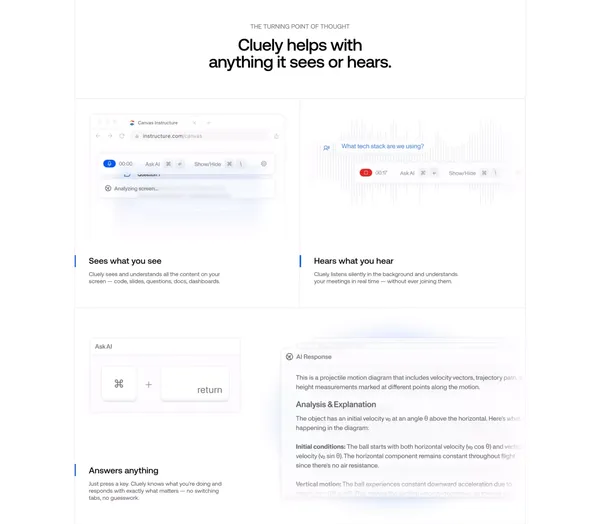 Cluely - Landing design inspiration