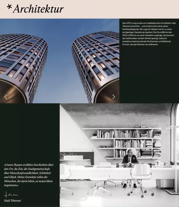 HPQ Frankfurt - Landing design inspiration