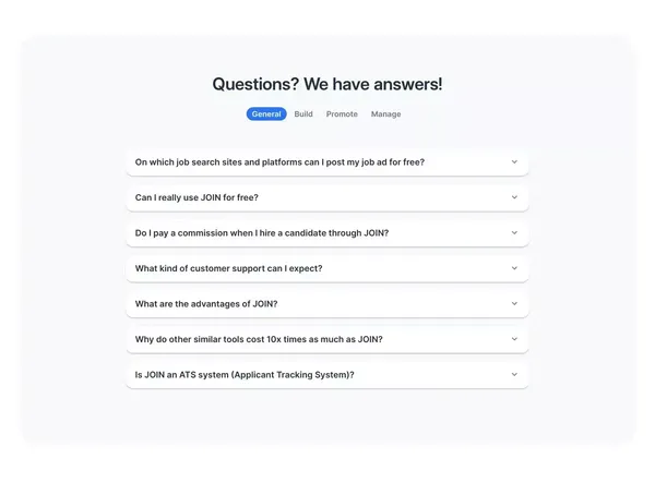 JOIN: Free ATS & Multiposting Tool to Maximize Hiring Success - Landing design inspiration